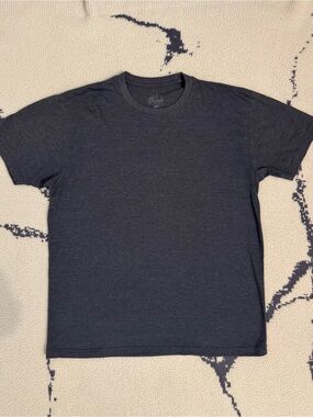 Men's Charcoal Heather Crew Neck Short Sleeve Tee